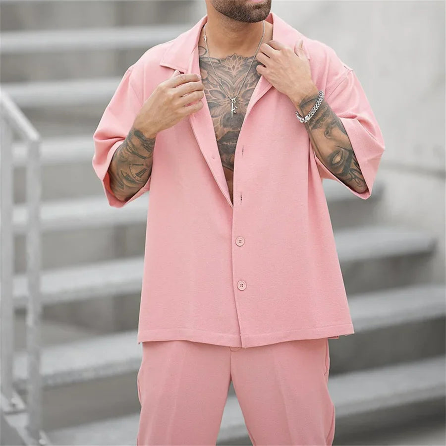 Men's Lightweight Oversized Loungewear Set