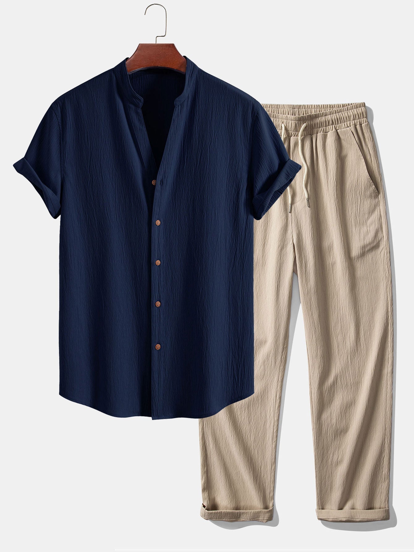 Men's Lightweight Short-Sleeve Summer Set