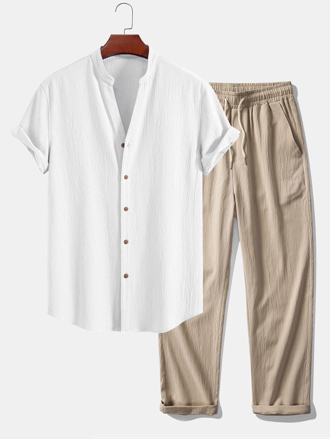 Men's Lightweight Short-Sleeve Summer Set