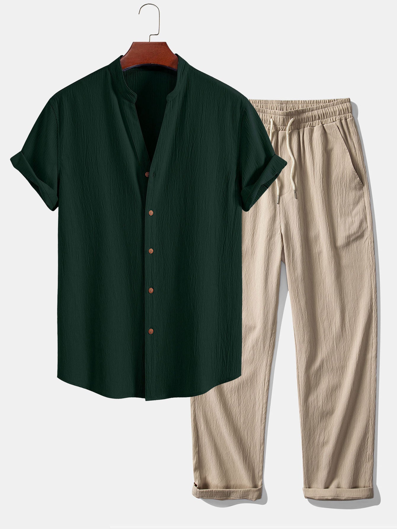 Men's Lightweight Short-Sleeve Summer Set