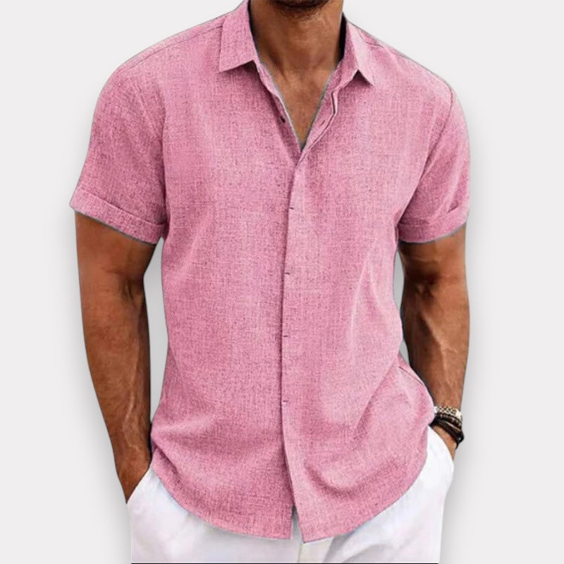 Men's Lightweight Short Sleeve Button-Down Shirt