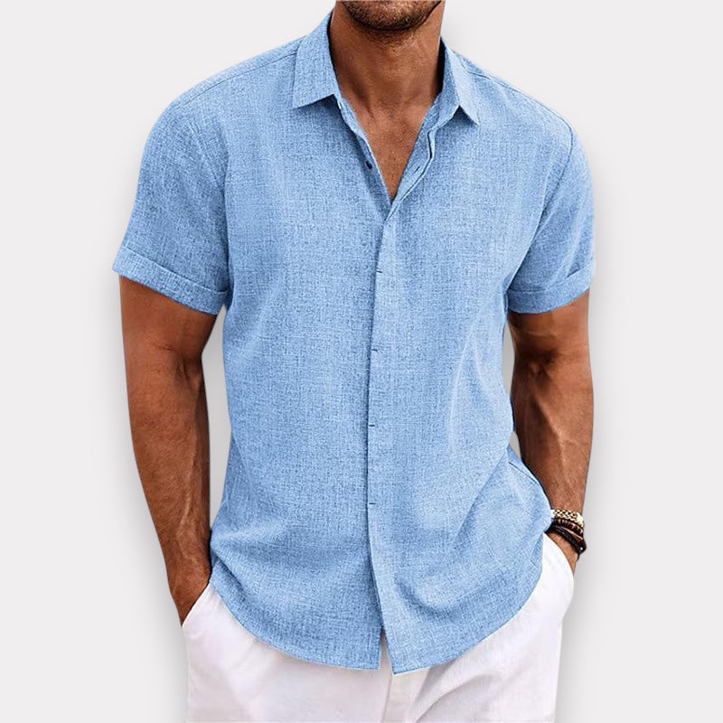 Men's Lightweight Short Sleeve Button-Down Shirt