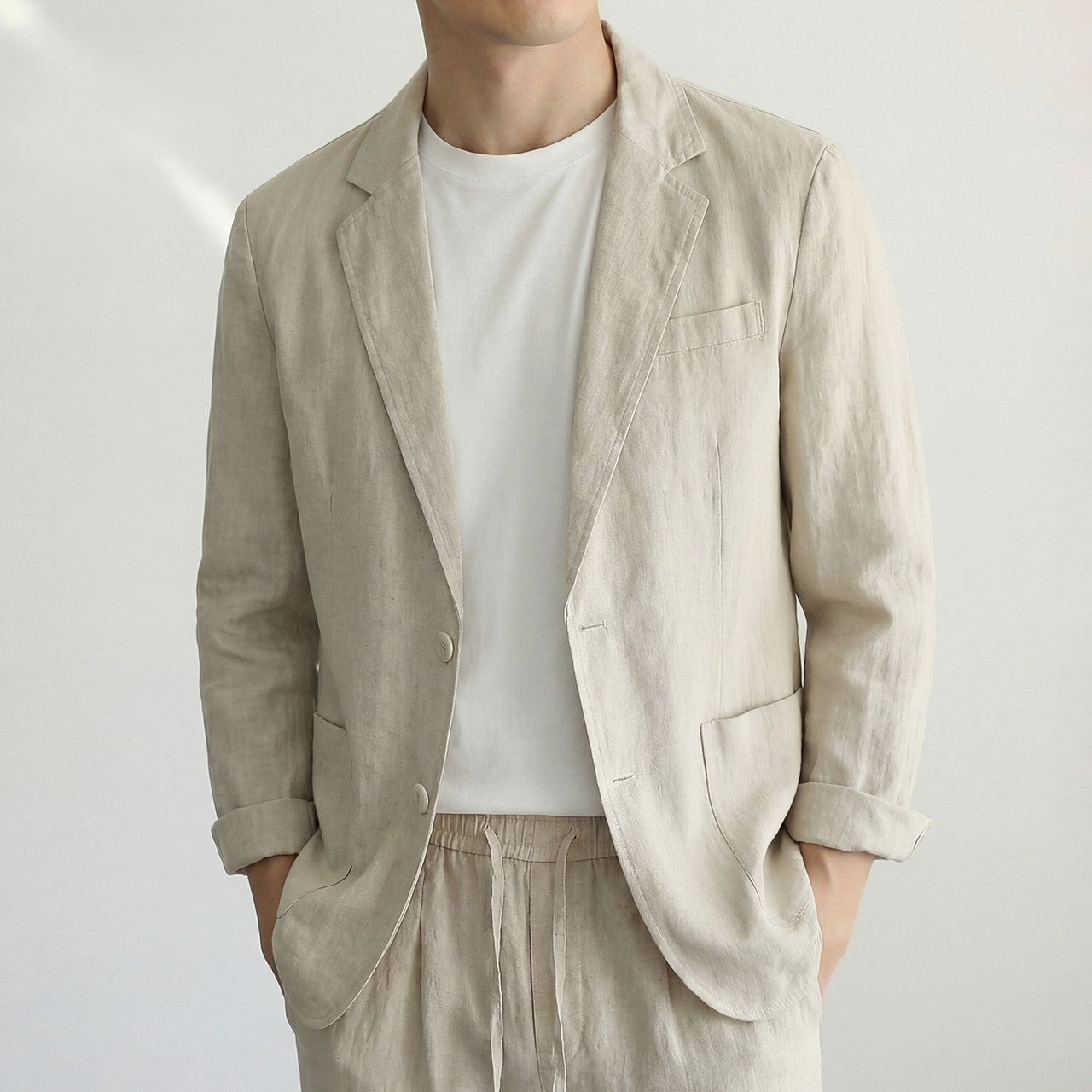 Men's Lightweight Tailored Blazer Jacket