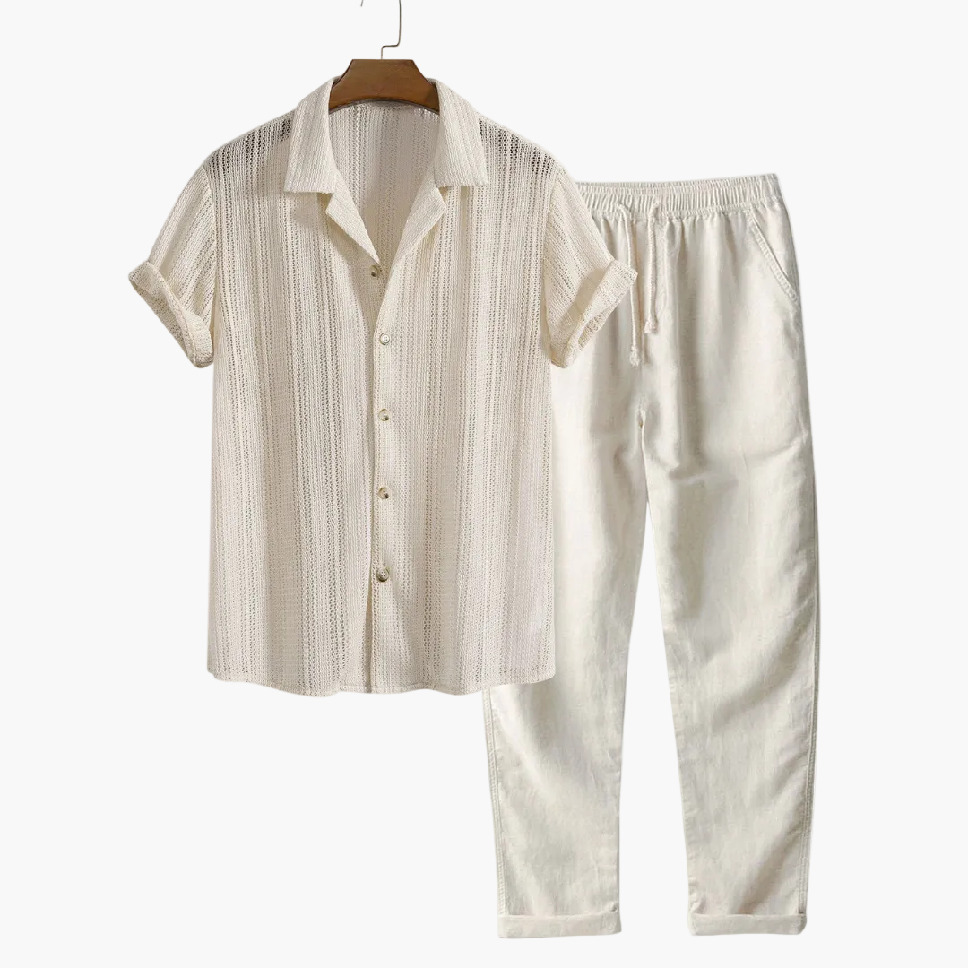 Men's Lightweight Textured Summer Set