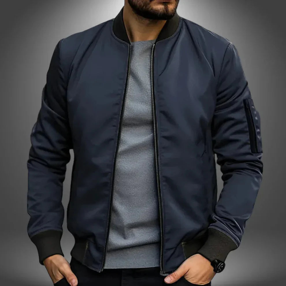 Men's Lightweight Windbreaker Bomber Jacket