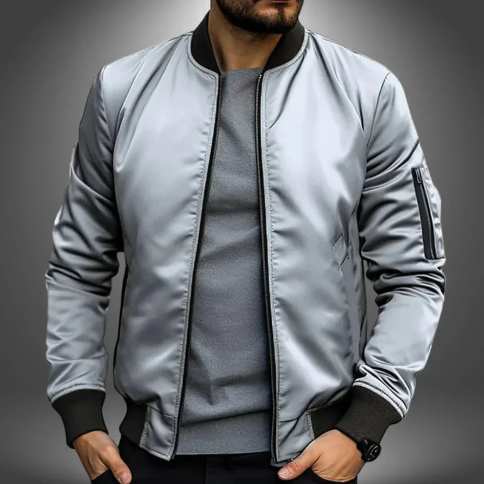 Men's Lightweight Windbreaker Bomber Jacket