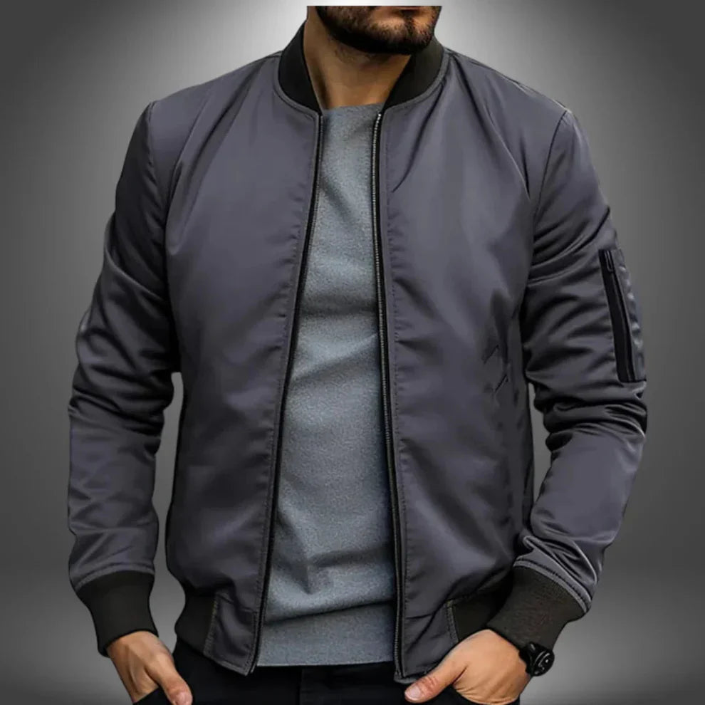 Men's Lightweight Windbreaker Bomber Jacket