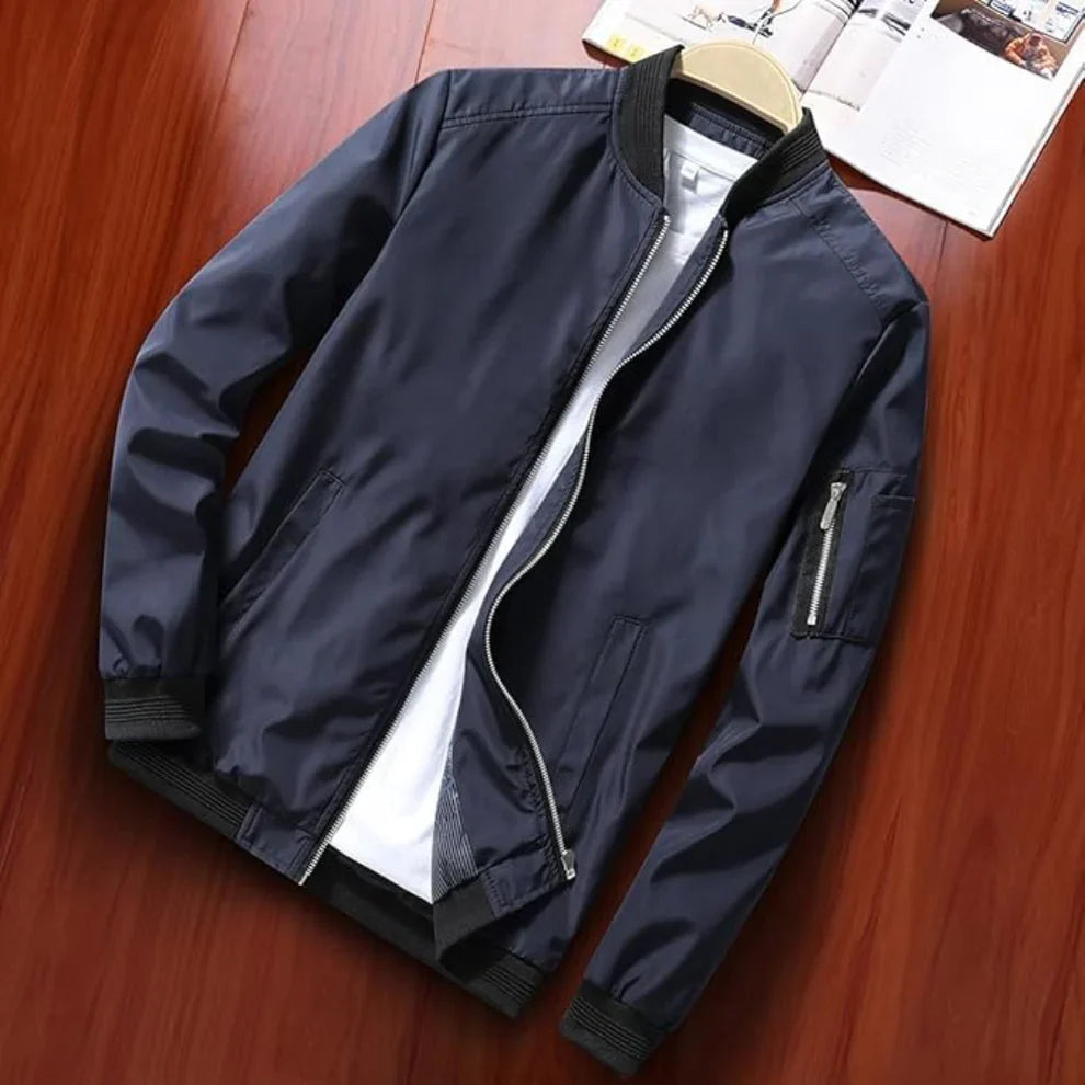 Men's Lightweight Windbreaker Bomber Jacket