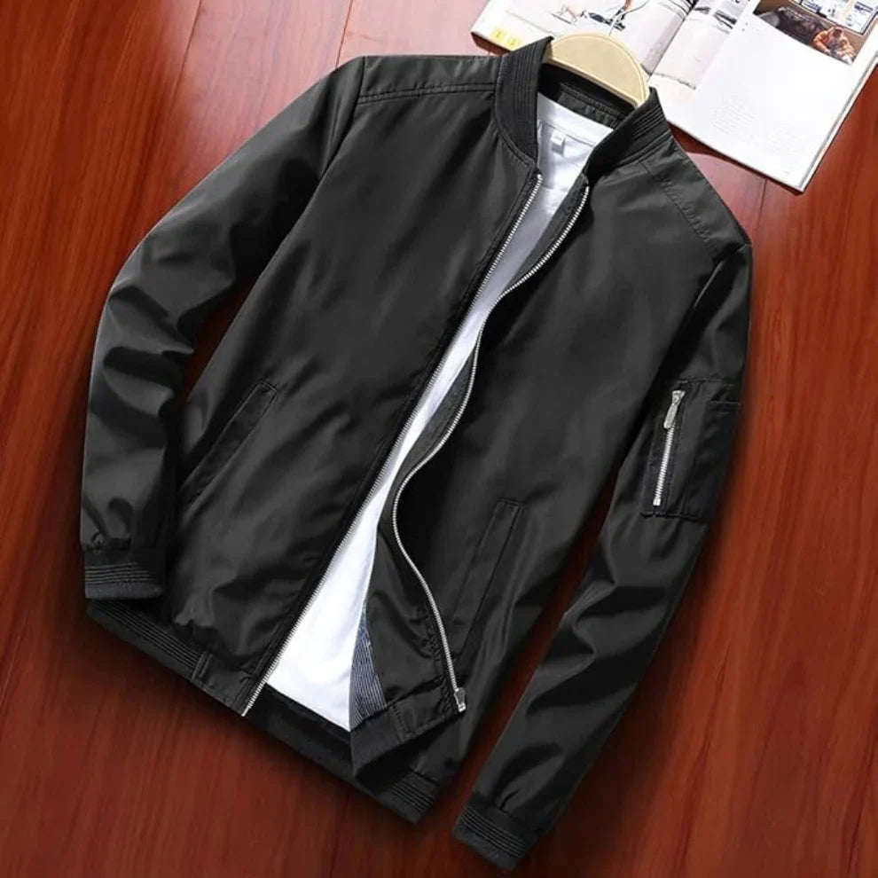 Men's Lightweight Windbreaker Bomber Jacket