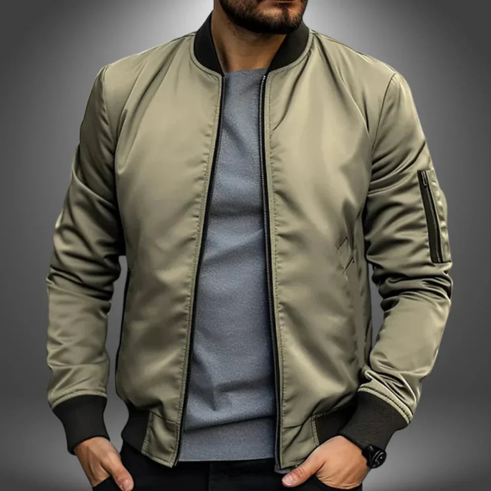Men's Lightweight Windbreaker Bomber Jacket