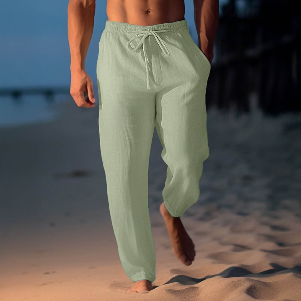 Men's Linen Blend Casual Pants