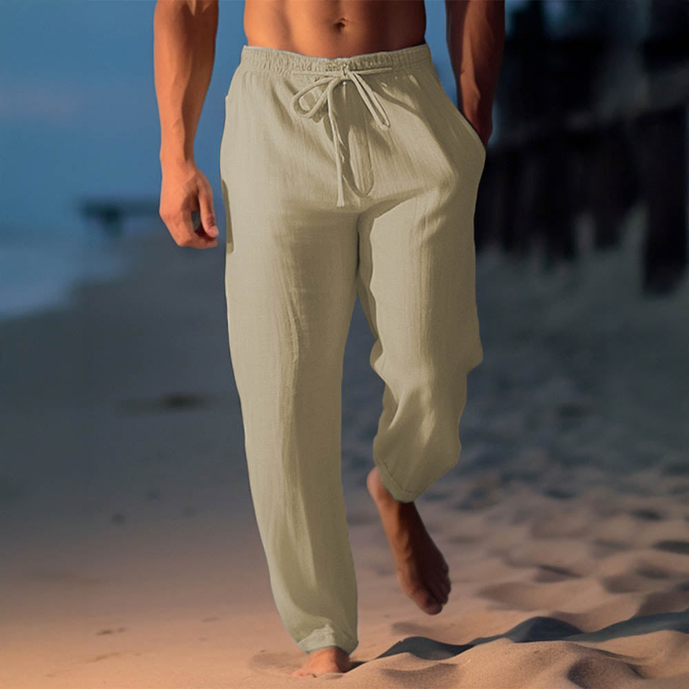 Men's Linen Blend Casual Pants