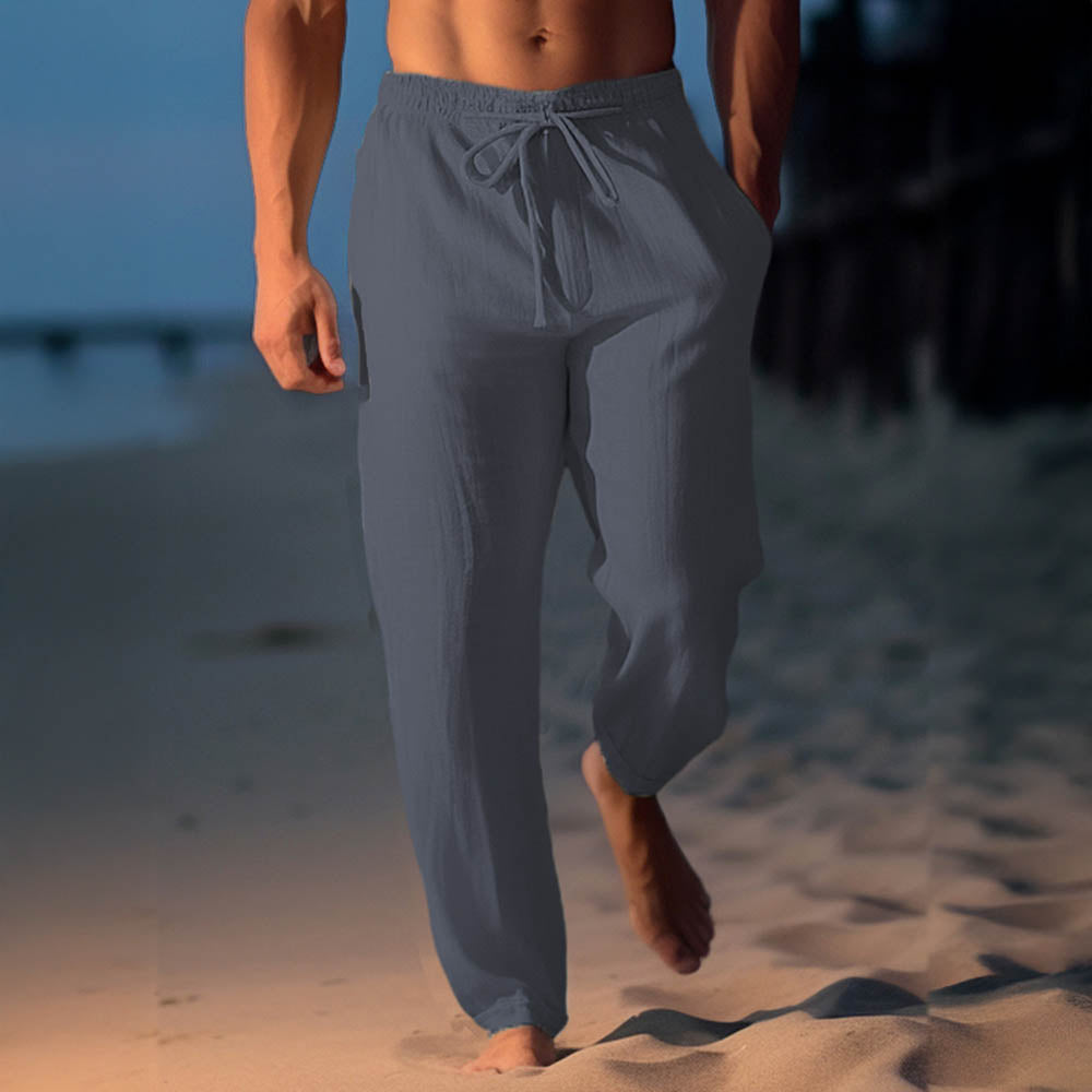 Men's Linen Blend Casual Pants
