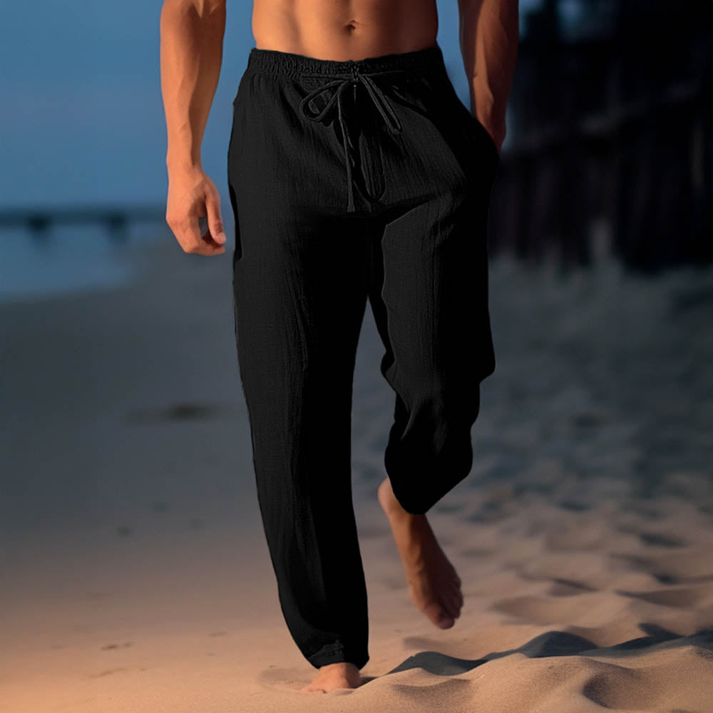 Men's Linen Blend Casual Pants