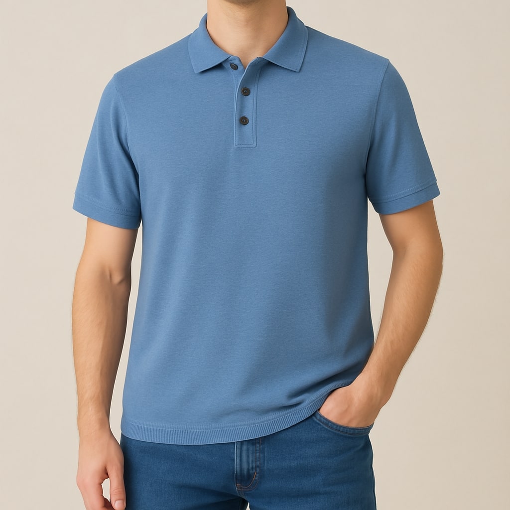 Men's Merino Wool Pique Polo Shirt