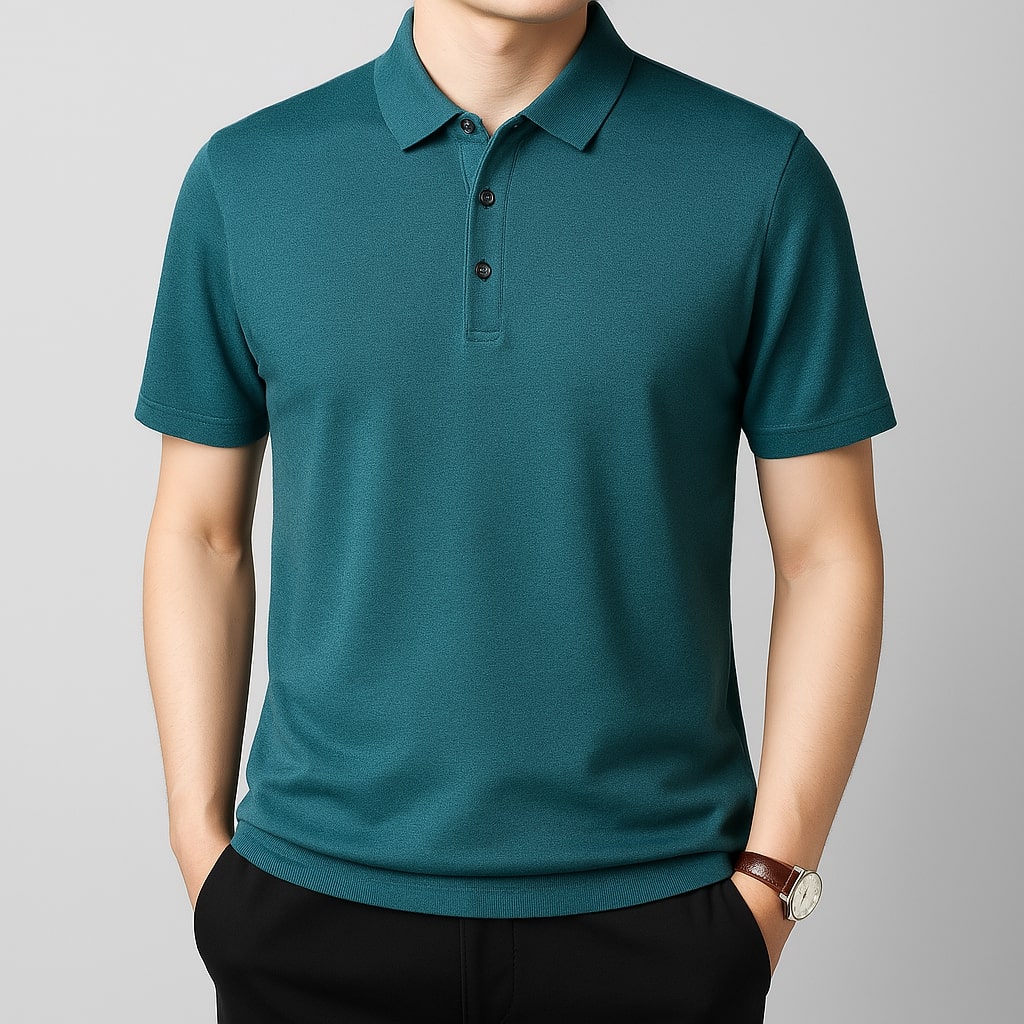 Men's Merino Wool Pique Polo Shirt