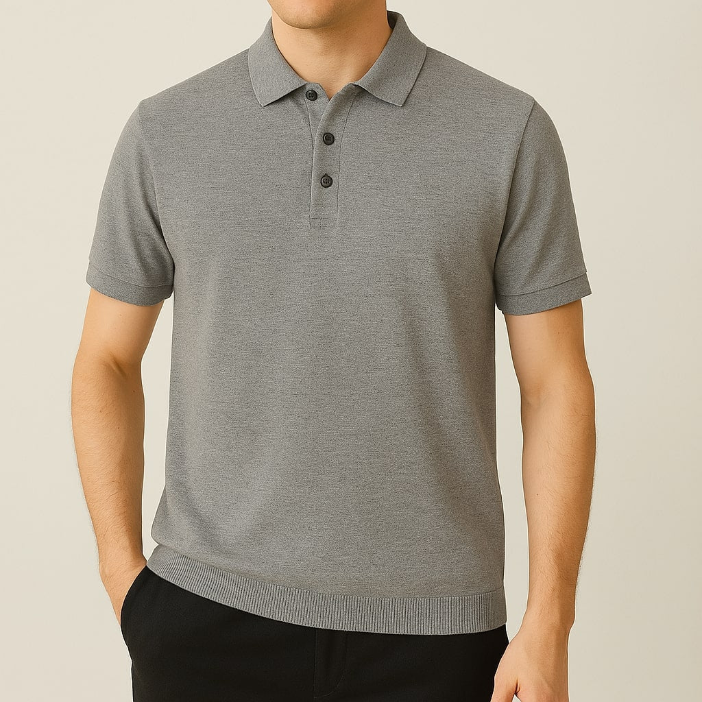 Men's Merino Wool Pique Polo Shirt