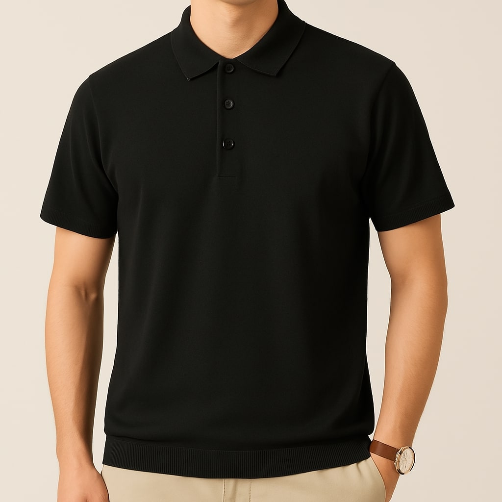 Men's Merino Wool Pique Polo Shirt