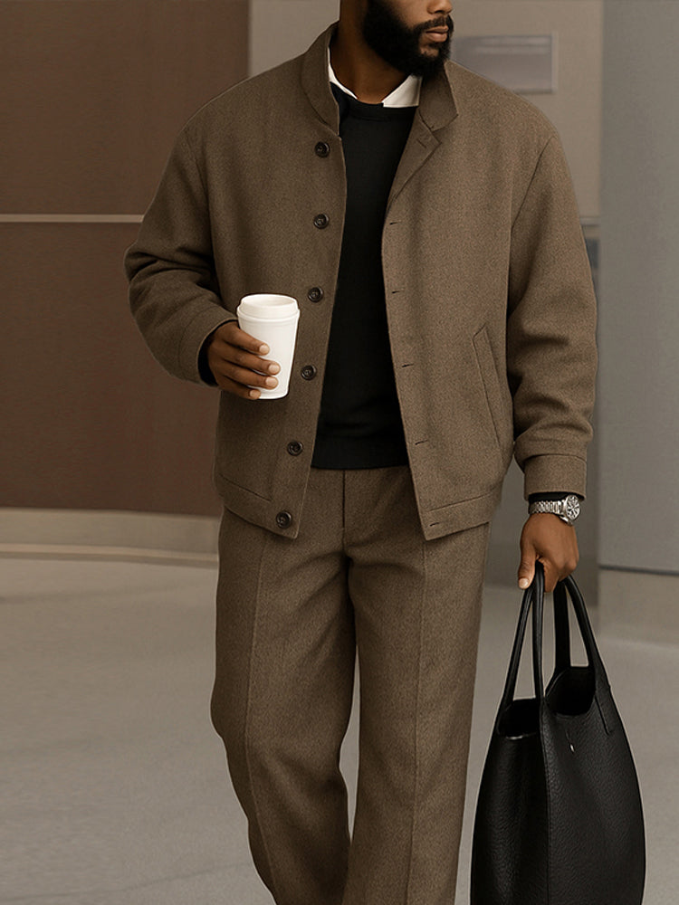 Men's Modern Durable Jacket Pants Set