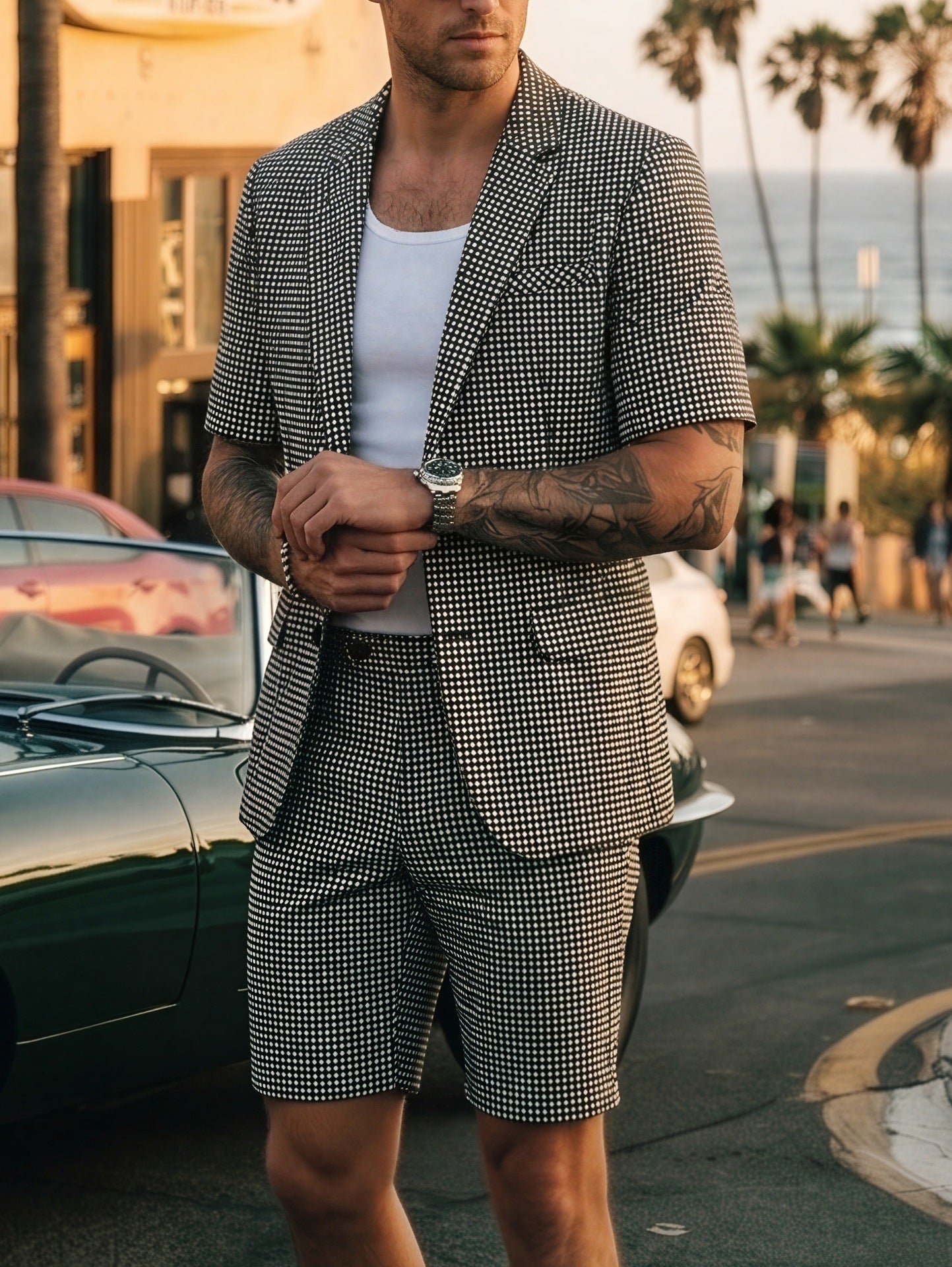 Men's Modern Fit Casual Two-Piece Suit