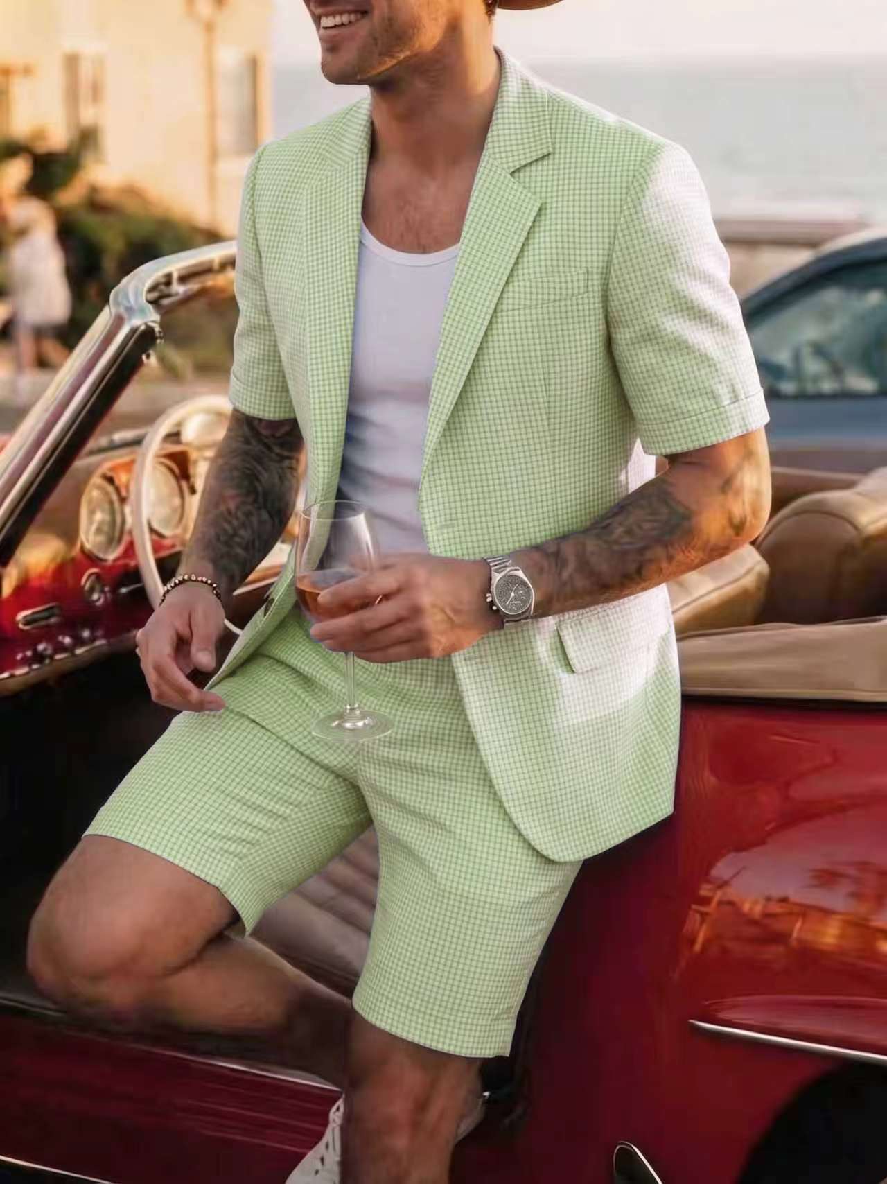 Men's Modern Fit Casual Two-Piece Suit