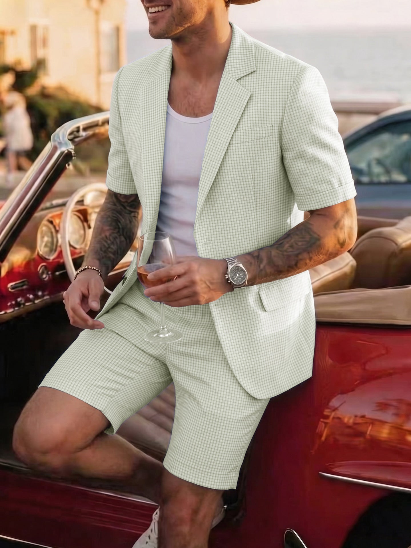 Men's Modern Fit Casual Two-Piece Suit