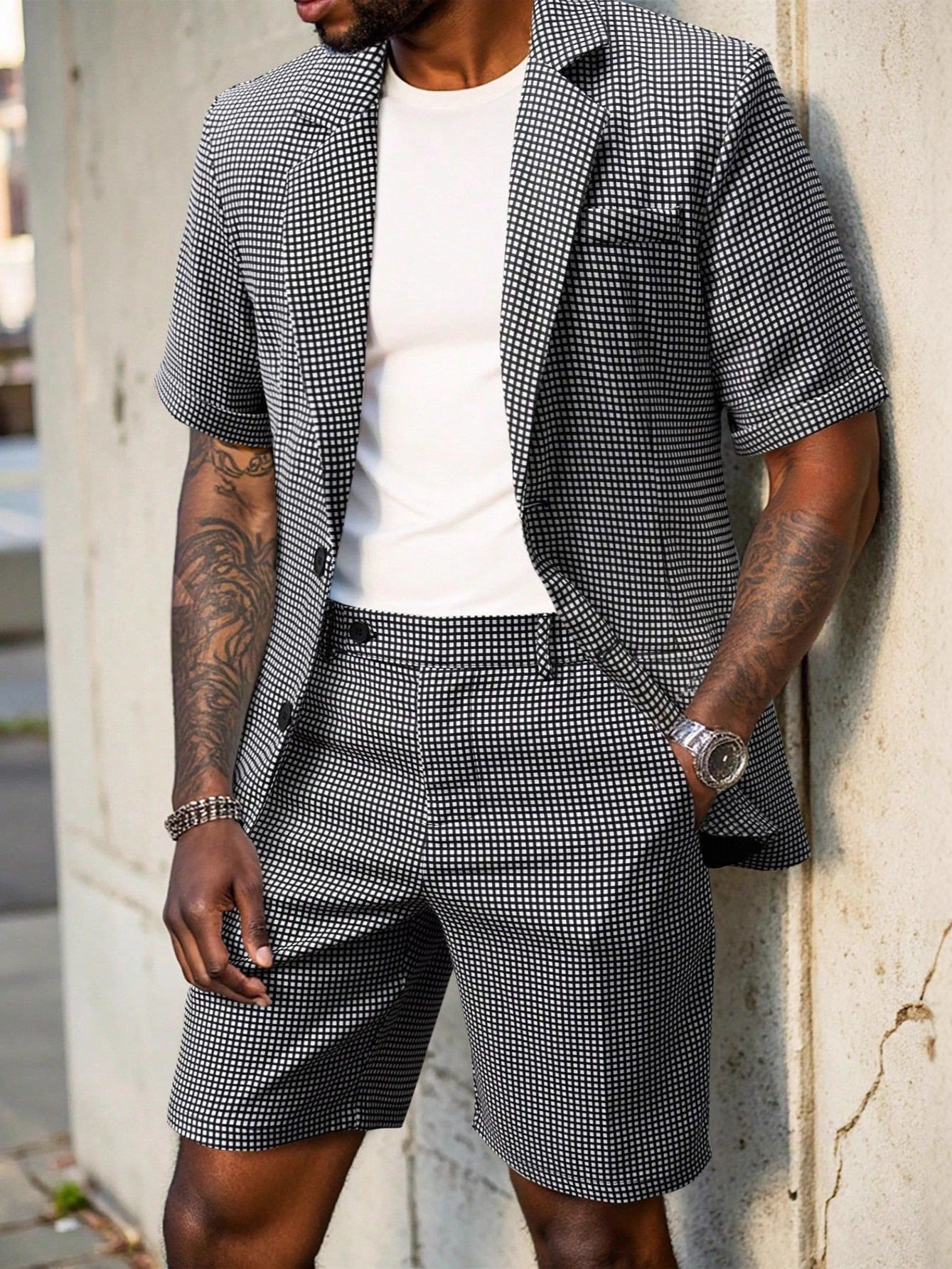 Men's Modern Fit Casual Two-Piece Suit