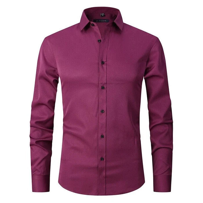 Men's Non-Iron Stretch Button-Down Shirt
