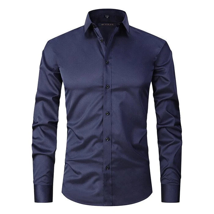Men's Non-Iron Stretch Button-Down Shirt