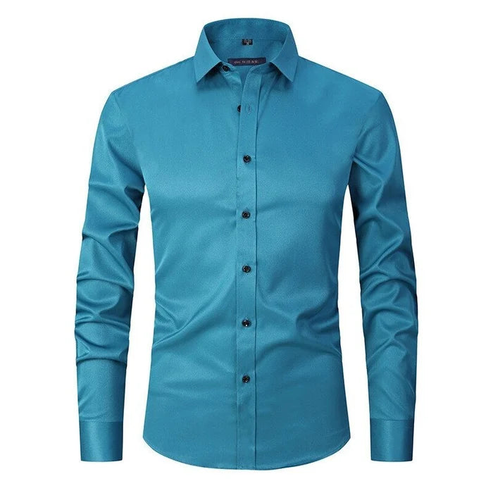 Men's Non-Iron Stretch Button-Down Shirt