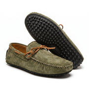 Men's Pebbled Faux Leather Driving Loafers
