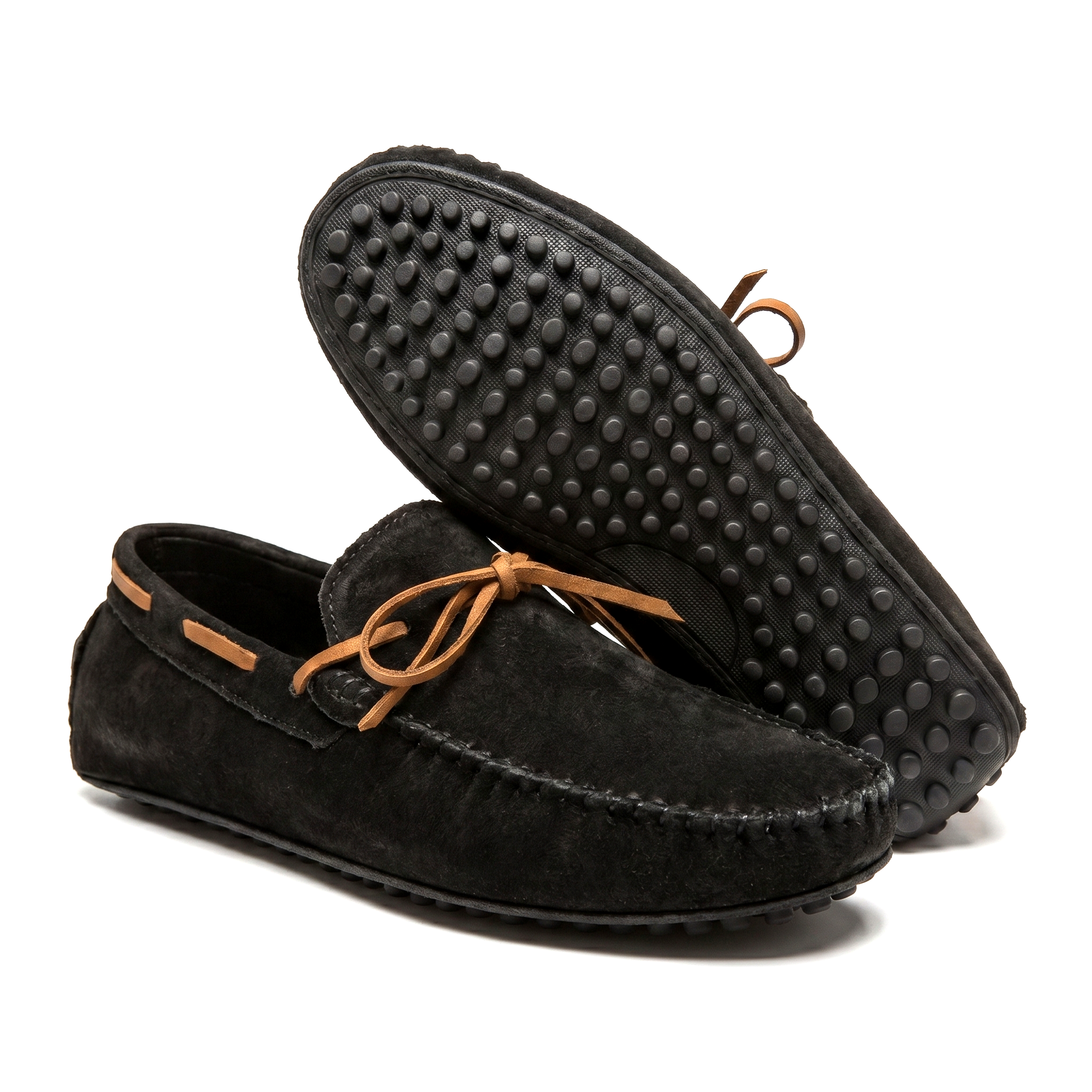 Men's Pebbled Faux Leather Driving Loafers