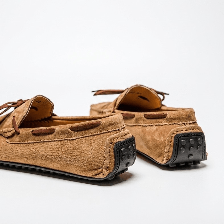 Men's Pebbled Faux Leather Driving Loafers