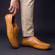Men's Pebbled Faux Leather Loafers
