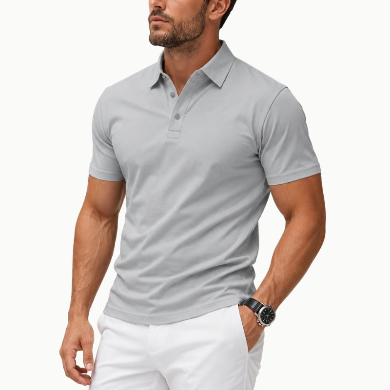 Men's Performance Stretch Structured Polo Shirt