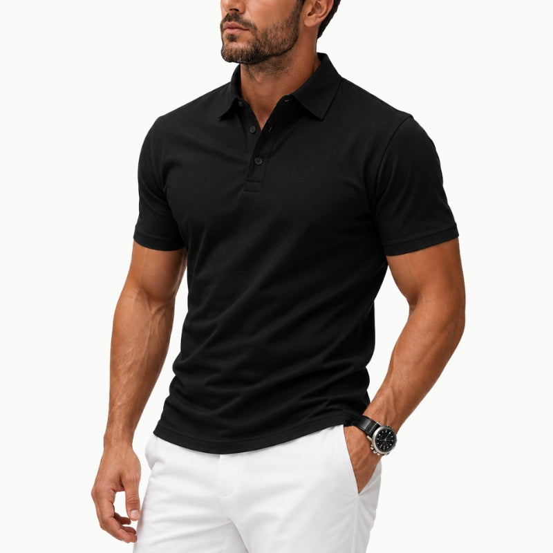 Men's Performance Stretch Structured Polo Shirt