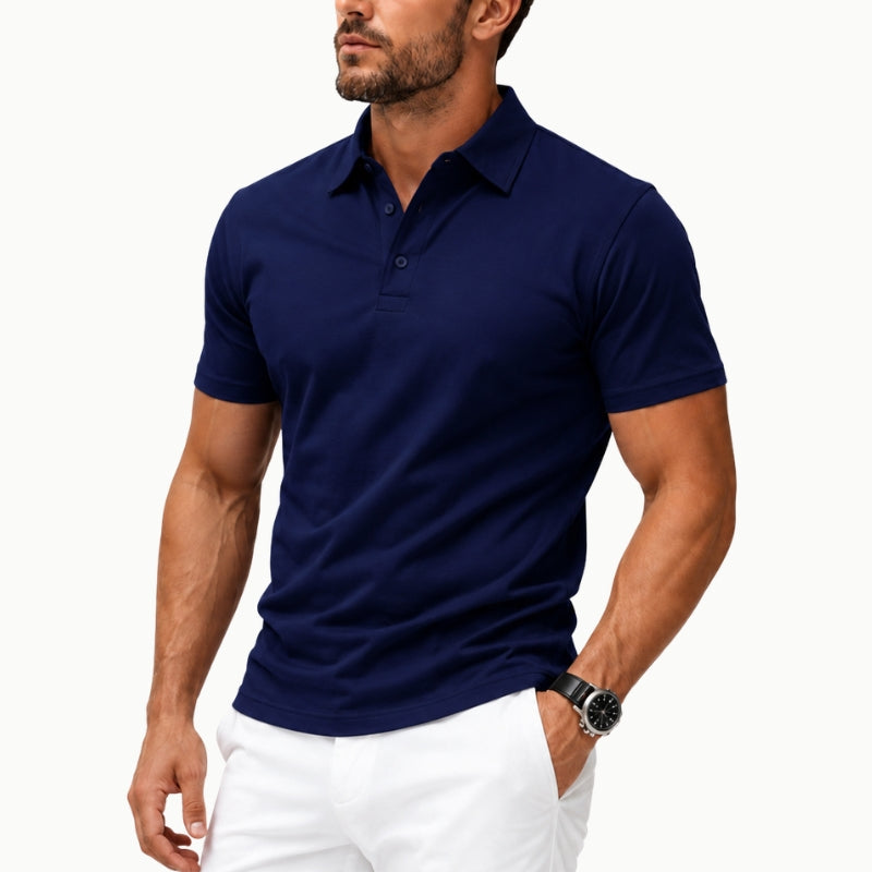 Men's Performance Stretch Structured Polo Shirt