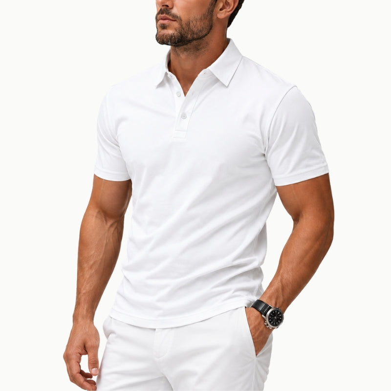 Men's Performance Stretch Structured Polo Shirt