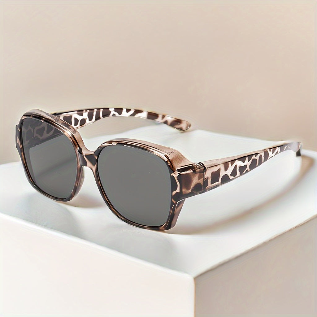 Men's Polarized Leopard Print Sunglasses