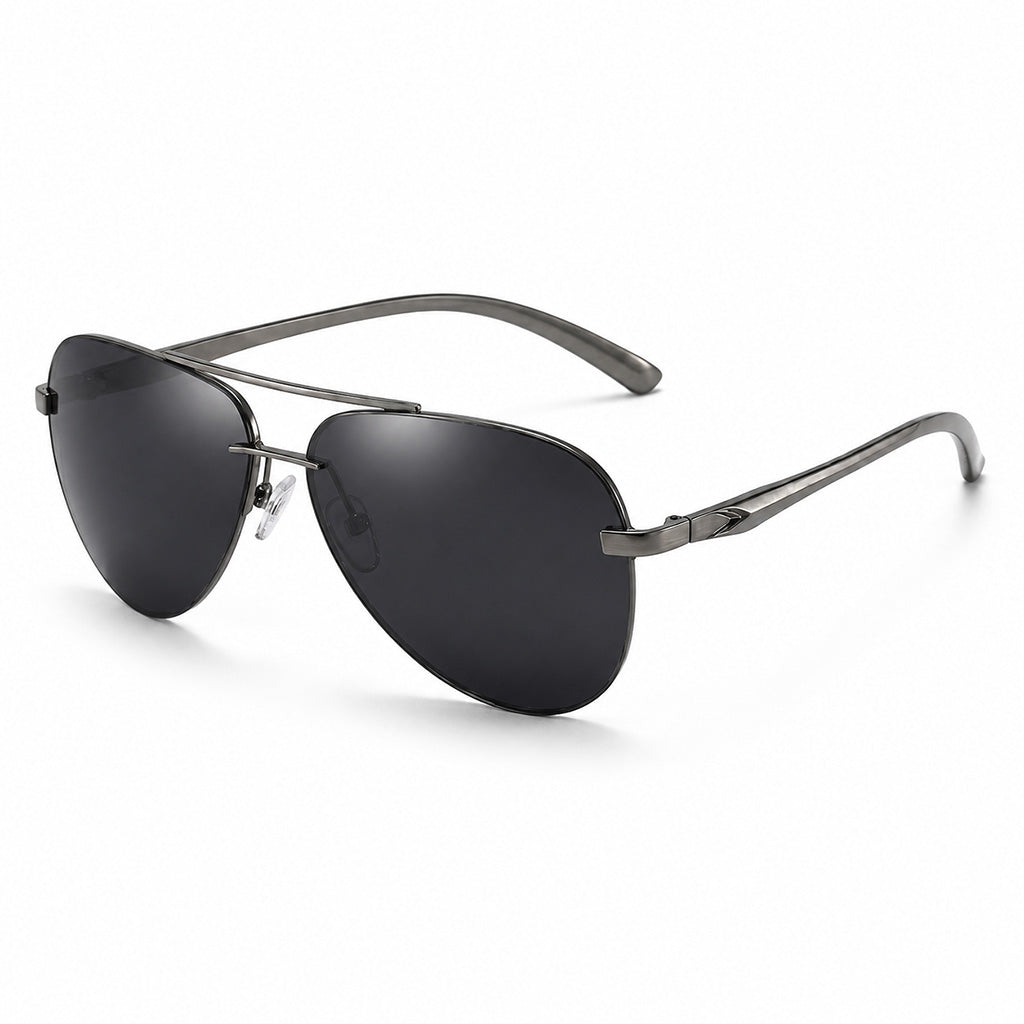 Men's Polarized Rimless Aviator Sunglasses