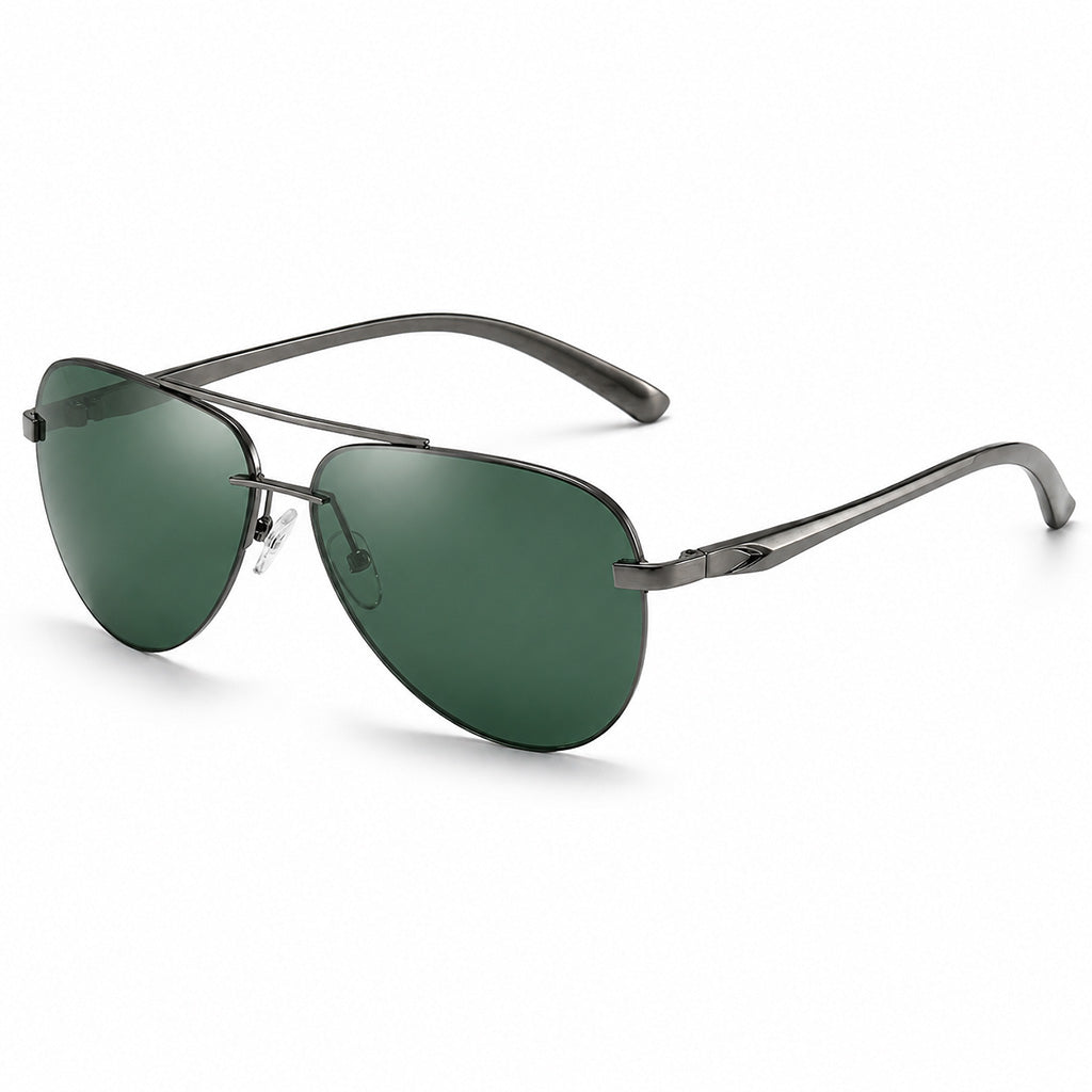 Men's Polarized Rimless Aviator Sunglasses