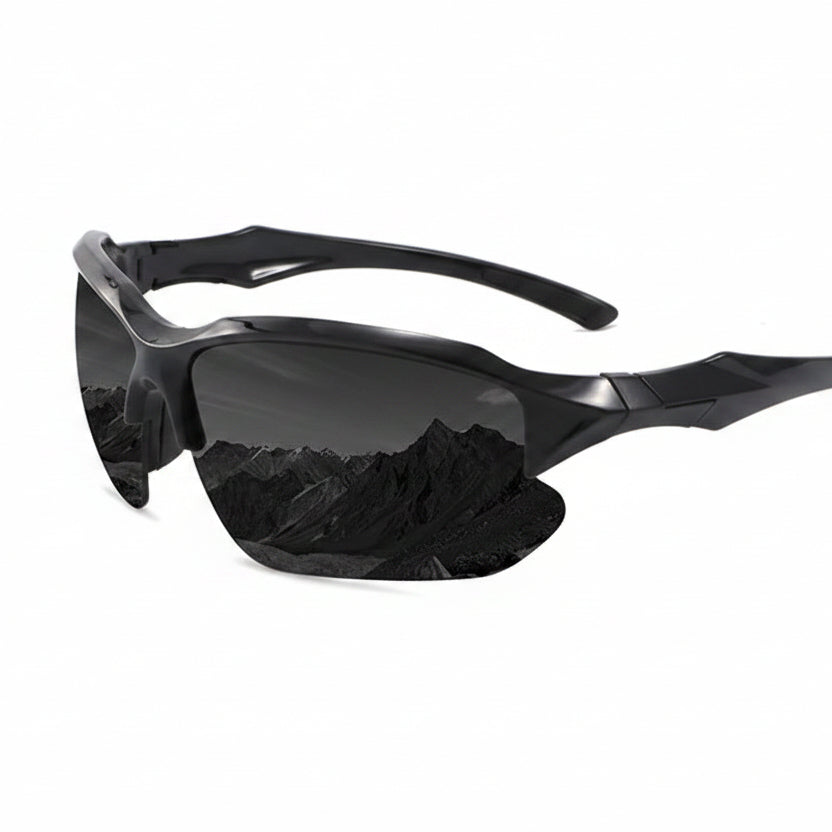 Men's Polarized Sport Sunglasses with Wraparound Fit