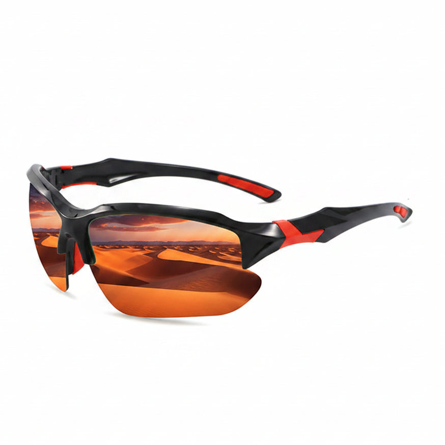Men's Polarized Sport Sunglasses with Wraparound Fit