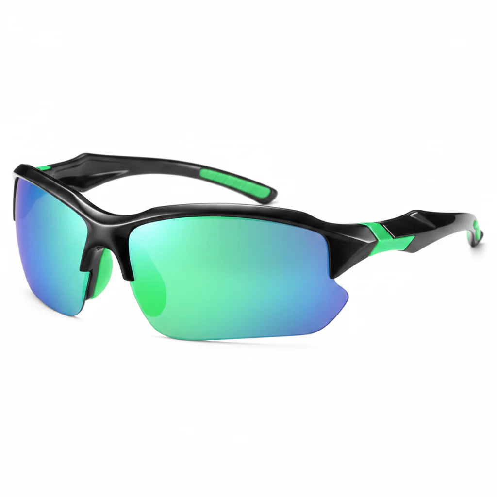Men's Polarized Sport Sunglasses with Wraparound Fit
