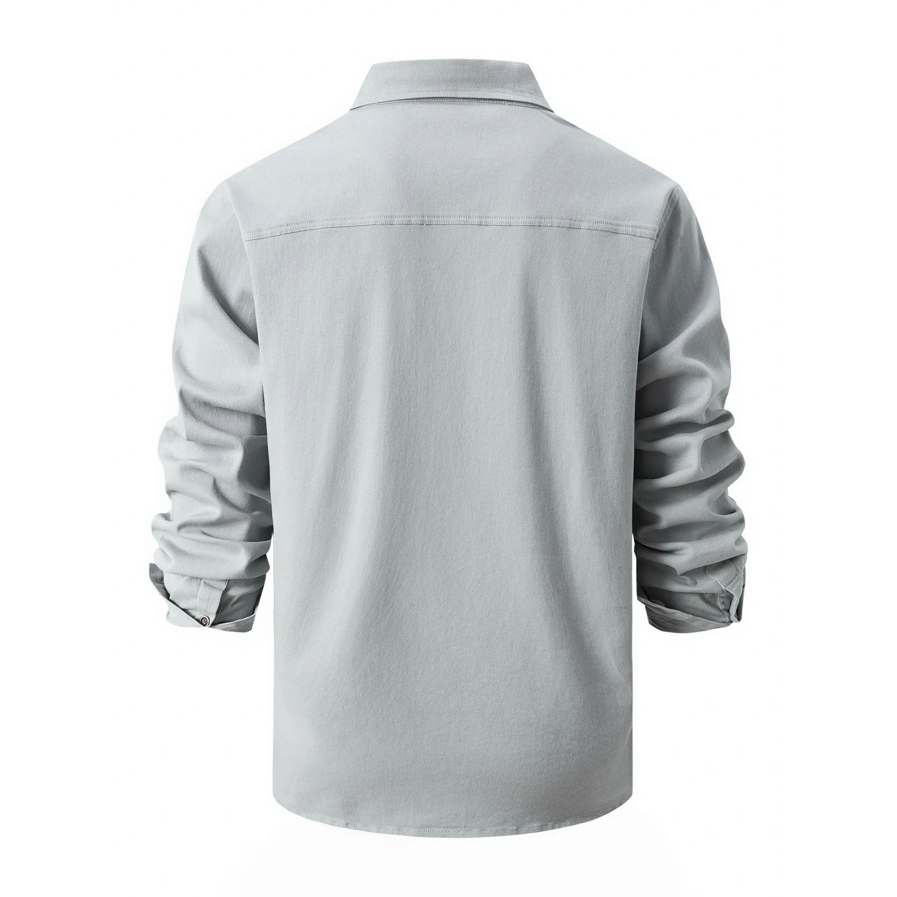 Men's Pre-Washed Cotton Long Sleeve Shirt