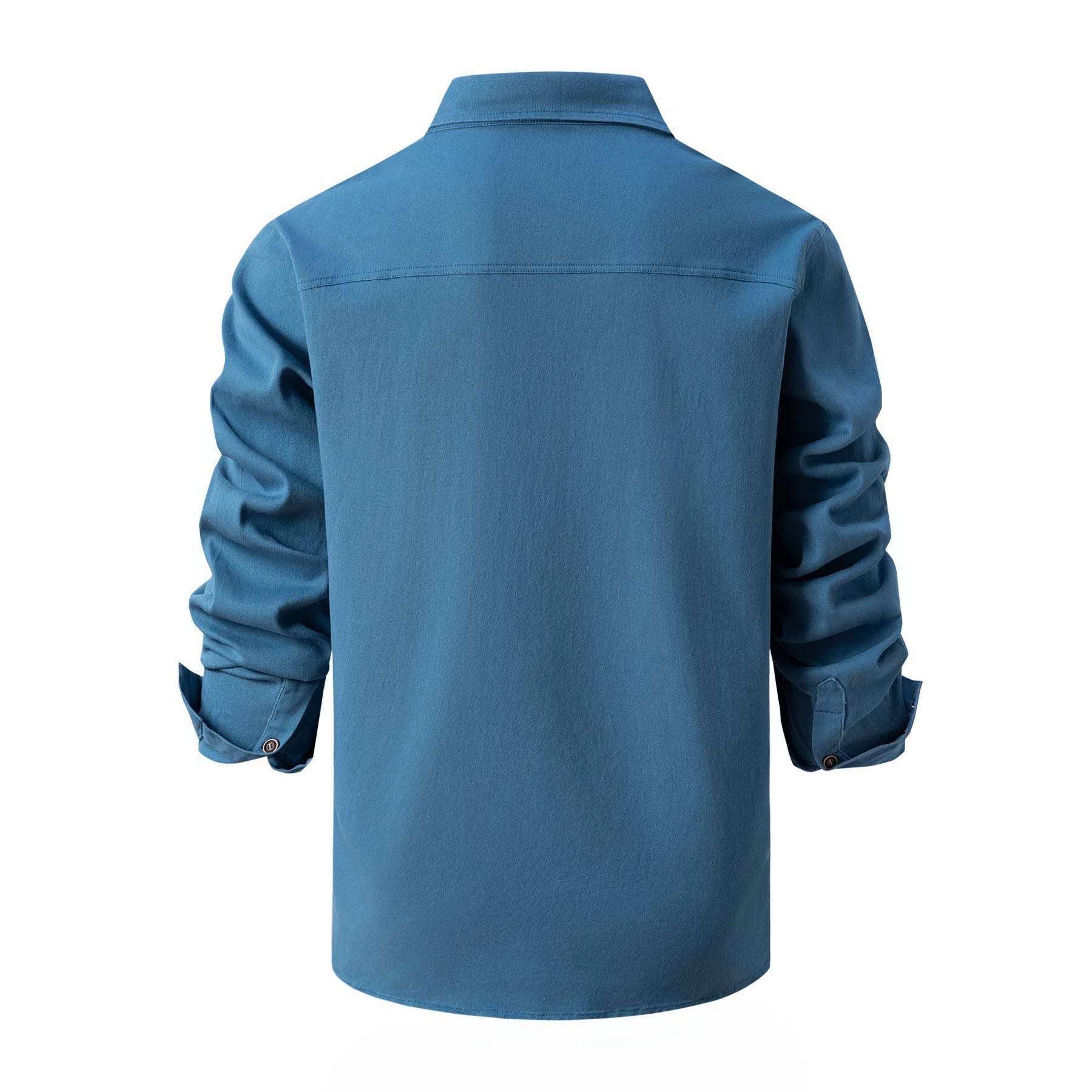 Men's Pre-Washed Cotton Long Sleeve Shirt