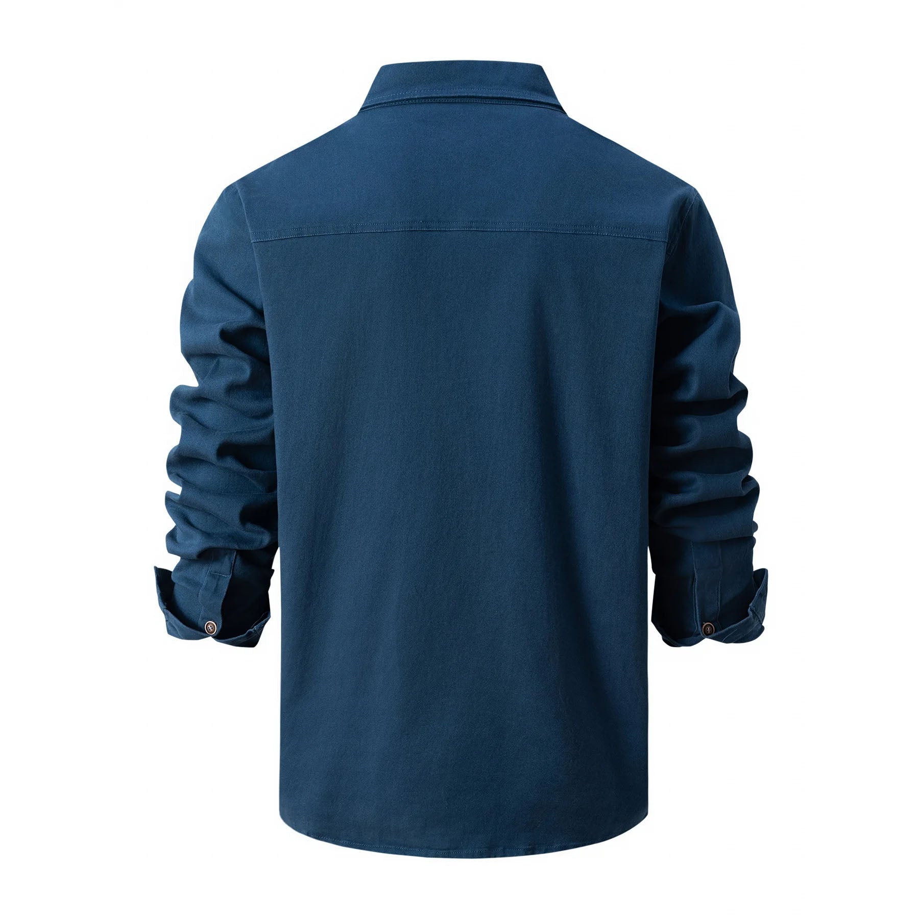 Men's Pre-Washed Cotton Long Sleeve Shirt