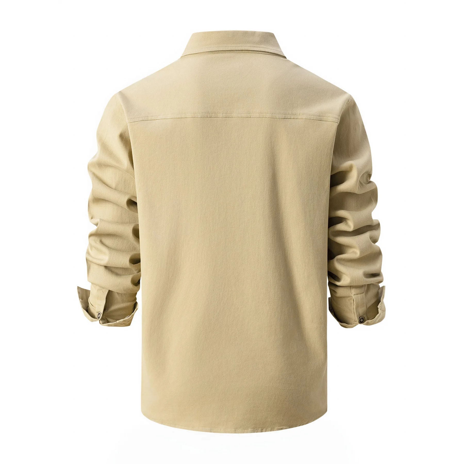 Men's Pre-Washed Cotton Long Sleeve Shirt