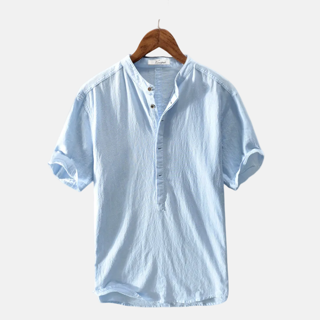 Men's Premium Linen Button-Down Shirt