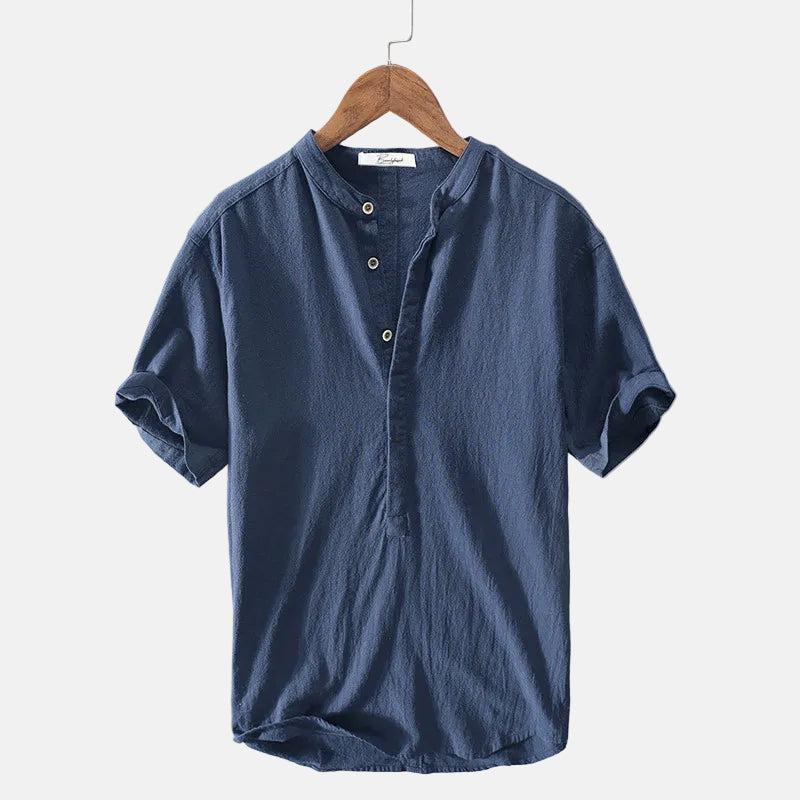 Men's Premium Linen Button-Down Shirt